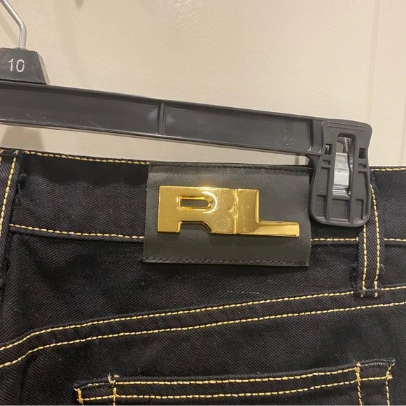 Ralph Lauren 380 Black Boot Cut Jeans - Picture 4 of 6